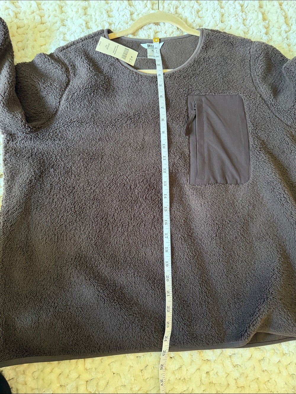 Duluth Trading Softmore Fleece Crewneck Pullover Espresso XL NWT - Picture 8 of 8